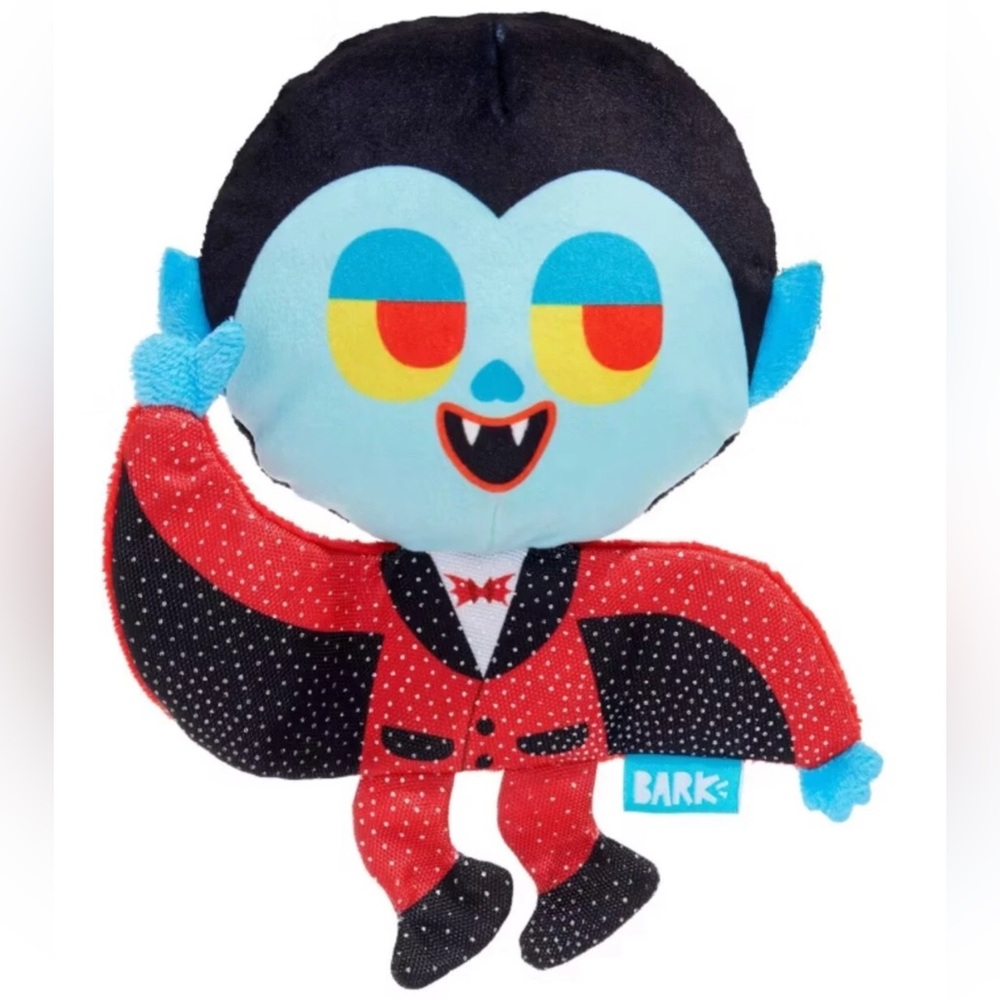BARK Halloween Muttster Madness Dracula whip-n-flip Toy All Size NWT